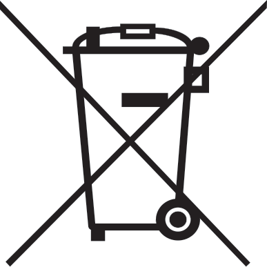 Crossed out wheel bin