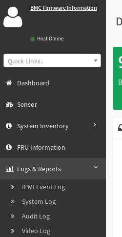Logs & Reports item